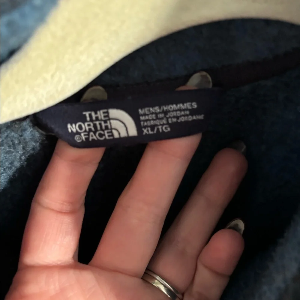 The North Face Men's Checkered Fleece Quarter Zip Size XL Cabincore Cozy